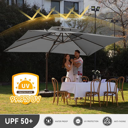 10x13FT Cantilever Patio Umbrella - Image 6