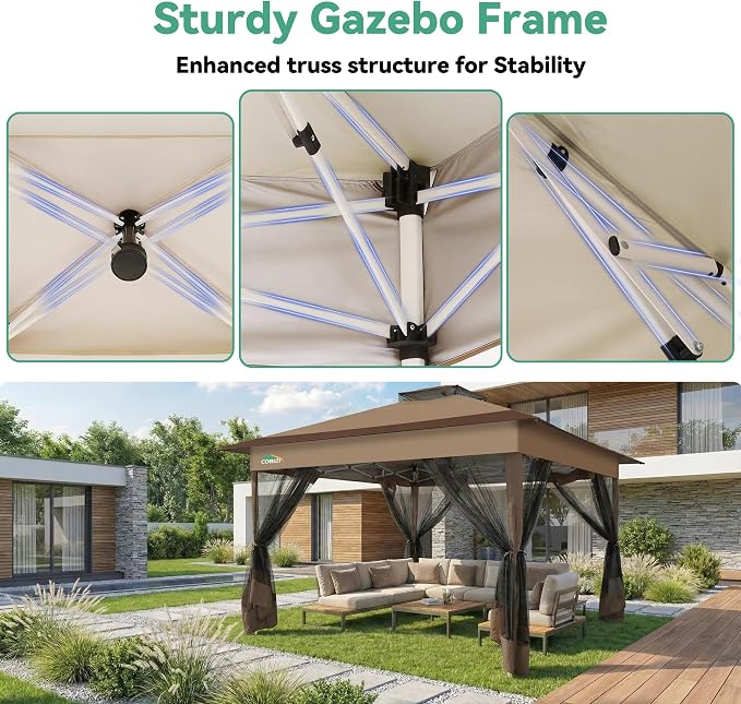 COBIZI 13x13 Pop up Gazebo on Clearance - Image 5