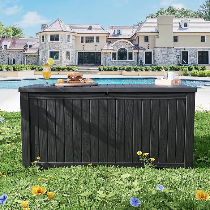 PatioZen 200 Gallon Deck Box, Outdoor Storage Box, Outdoor Storage Box - Image 7