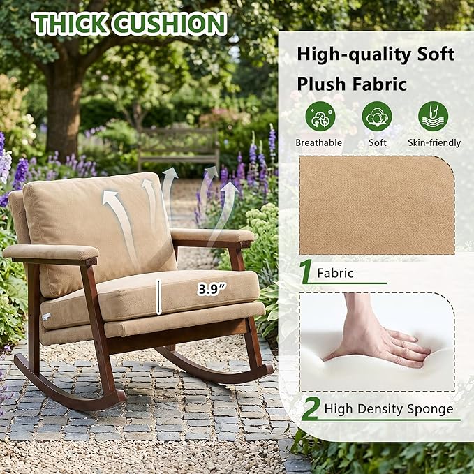 Outdoor Patio Rocking Chairs - Image 4
