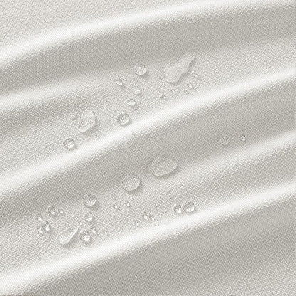 MIULEE White Linen Polyester Tablecloth 60x84 Inch Spring Rectangle Table Cloth Waterproof,Stain Resistant & Wrinkle Resistant for Dining Party Wedding