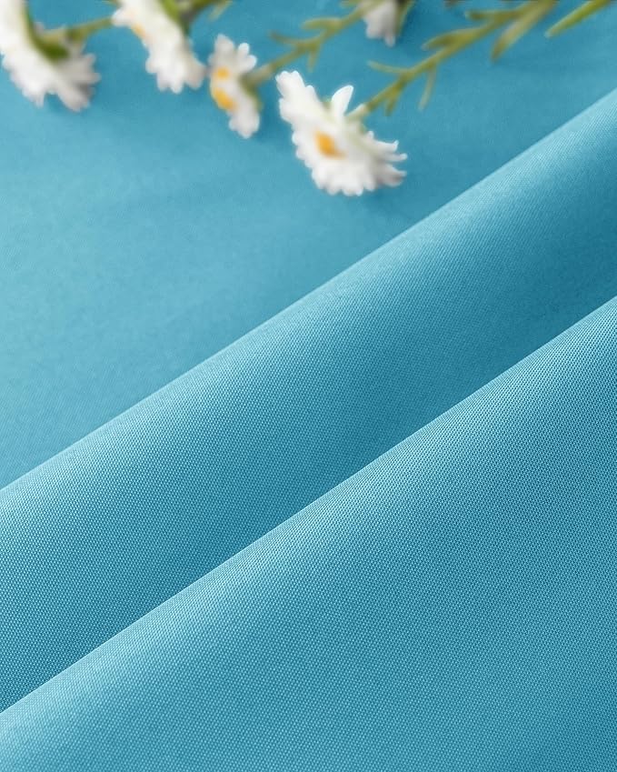 Windproof Outdoor Curtains for Patio Waterproof 4 Pcs 54x95 In Teal | Grommet - Image 8