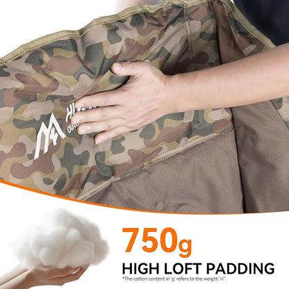 Oversized 2 Pack Camping Chairs, Camping Chairs Support 450LBS, Camouflage | - Image 5