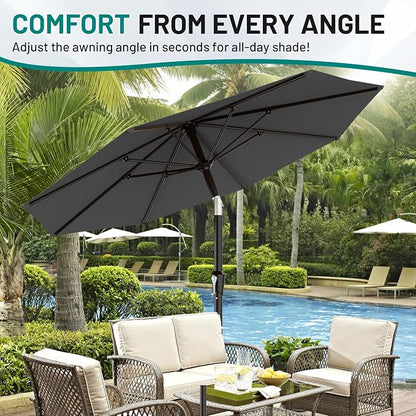 9 FT Patio Umbrella for Outdoor, Outdoor Table Umbrella - Image 7