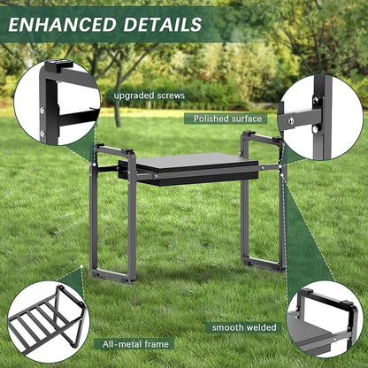 Garden Kneeler and Seat, 10.2" Wider Heavy Duty Thick - Image 4