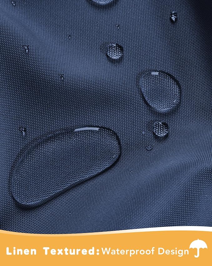 HolidayIdeas Outdoor Curtains for Patio Waterproof 4 Pcs 54x84 Inch Navy | - Image 2