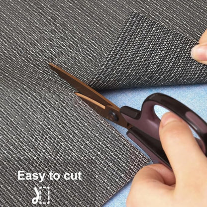 Myir JUN Table Runner, Vinyl Table Runner Indoor Arbitrarily Cropped Runner for Table Heatproof for Home Party (Dark Gray, 12 x 94 inch)