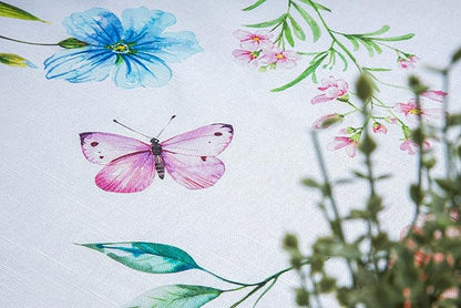 Maison d' Hermine Table Cloth Rectangle Table 100% Cotton 54 x 72 Inches Tablecloth Reusable Decorative for Dining Room, Farmhouse, Home, Party, Festive & Wedding Spring Summer - Just Floral