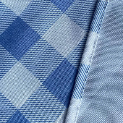 Classic Gingham Plaid Tablecloth Fabric - Rectangular 58x102 Inch Water Resistant Checked Table Cloth for Indoor/Outdoor Use - Table Cover for Kitchen, Picnics, Gardens, and Parties