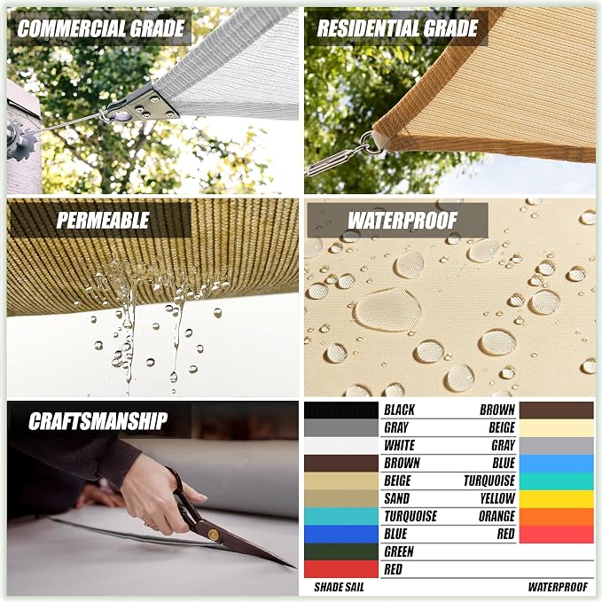 ColourTree CTAPT32 Custom Size Order to Make 9' x 11' x 14.2' Blue Right - Image 3