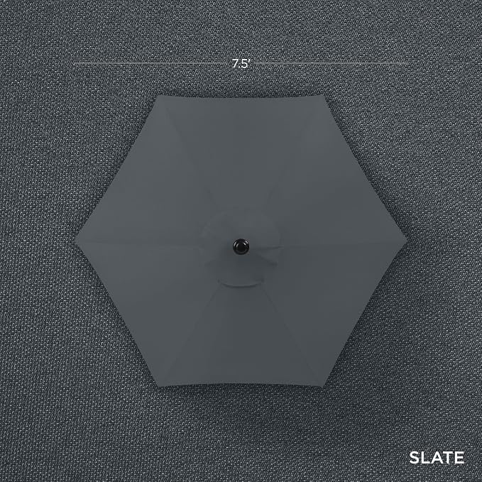 Best Choice Products 7.5ft Heavy-Duty Round Outdoor Market Table Patio Umbrella - Image 4