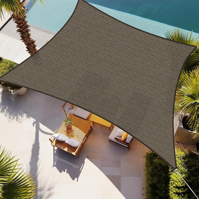 Shade&Beyond 12'x24' Sun Shade Sail Canopy Rectangle, UV Block Breathable by ShadeBeyond