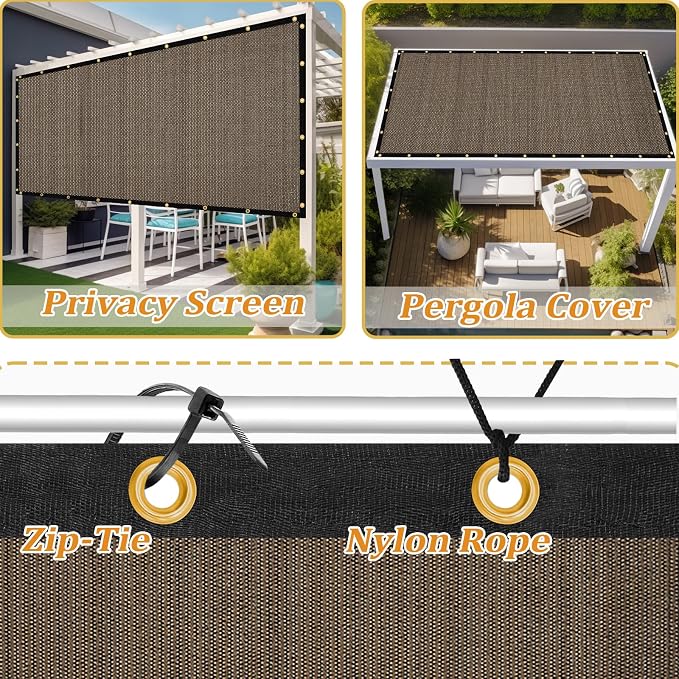 Shade&Beyond Customized Size 4' X 22' Shade Cloth - Image 4