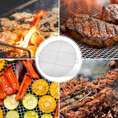 Stanbroil Fire Pit Cooking Grill Grate with 3 Support Bars - Outdoor Round BBQ Campfire Grill Grid - Camping Cookware - Stainless Steel, 36 Inch