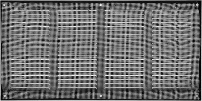 Vent Systems 16" x 8" Inch (Overall Dimensions) Pack of 2 - Anthracite - Air Vent Cover Metal Air Return Grill with Built-in Pest Guard Screen HVAC Vent Duct Cover for Home Improvement