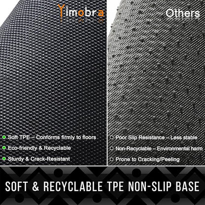 Yimobra Outdoor Mats for Front Door 29.5x17, All-Season Waterproof Doormat Outdoor Entrance, Heavy Duty Non-Slip Outside Door Mat for Garage Patio Proch Entryway Indoor, Coffee