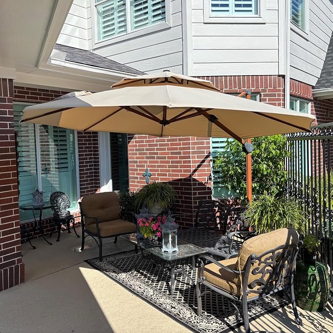 PURPLE LEAF Cantilever Umbrella - Image 2