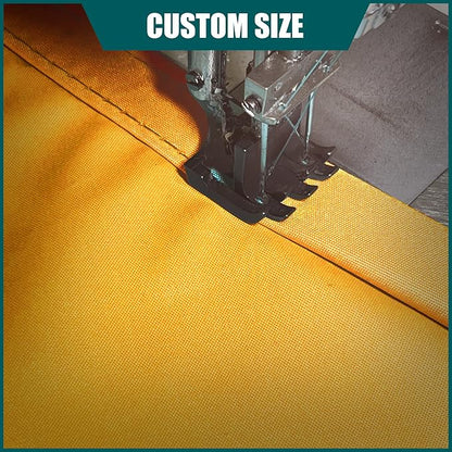 Royal Shade 6' x 12' x 13.4' Yellow Triangle Waterproof Sun Shade Sail Order to - Image 5