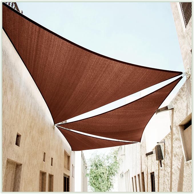 ColourTree CTAPRT16 Custom Size Order to Make 15' x 16' x 21.9' Brown Right by ColourTree