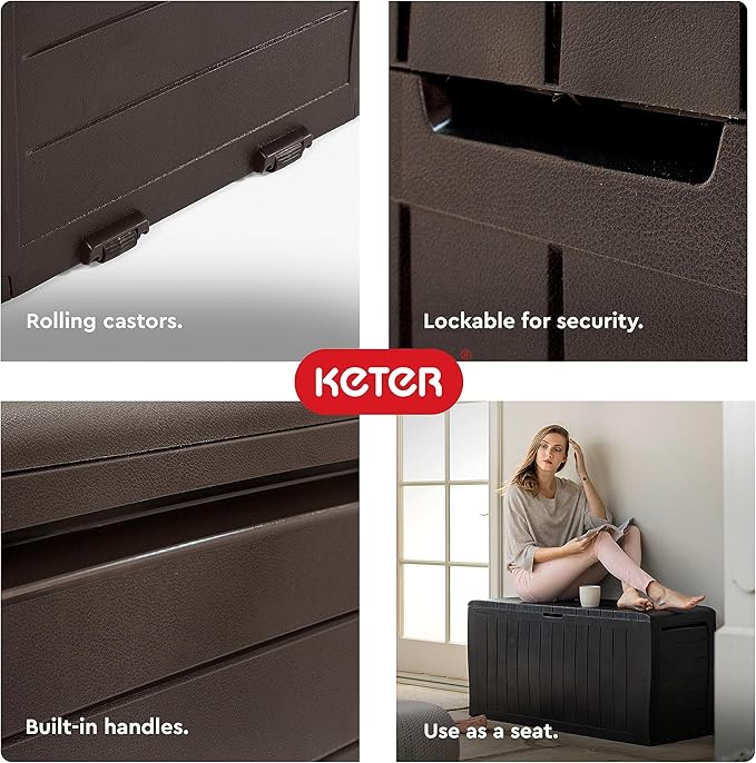 Keter Marvel 71 Gal Outdoor Storage Box - Image 5