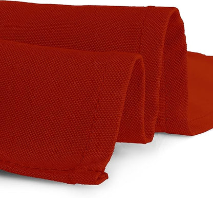Gee Di Moda Rectangle Tablecloth - 60 x 102 Inch Burnt Orange Table Cloth for 6 Foot Rectangle Tables - Heavy Duty Washable Fabric - for Holiday Party, Dinner, Weddings, Baby Shower & Events