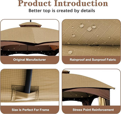 SCOCANOPY Beige Ripstop Replacement Top Compatible - Image 5