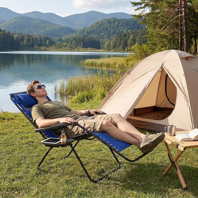 Alpen Zero Gravity Chair, Portable Padded Patio Chairs - Image 2