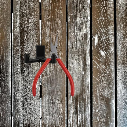 Shed Tool Storage Hooks Wall-Mounted Garden Shovel Hanging Rack Utility Hooks for Shed Side Panel Organizer Black