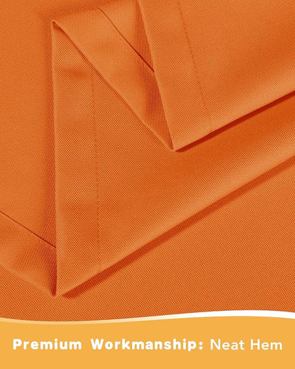 Outdoor Curtains for Patio Waterproof 4 Pcs 54x120 Inch Mecca Orange | Poolside - Image 5