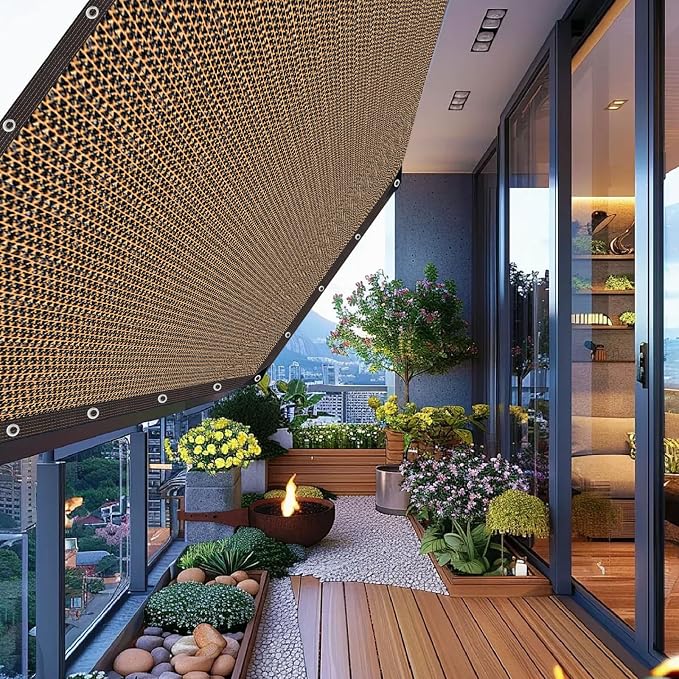 80% Garden Shade Cloth Sun Shade Fabric – UV Resistant Durable Sunblock Netting - Image 3