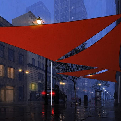 Royal Shade 11' x 18' x 21.1' Red Triangle Waterproof Sun Shade Sail Order to - Image 7