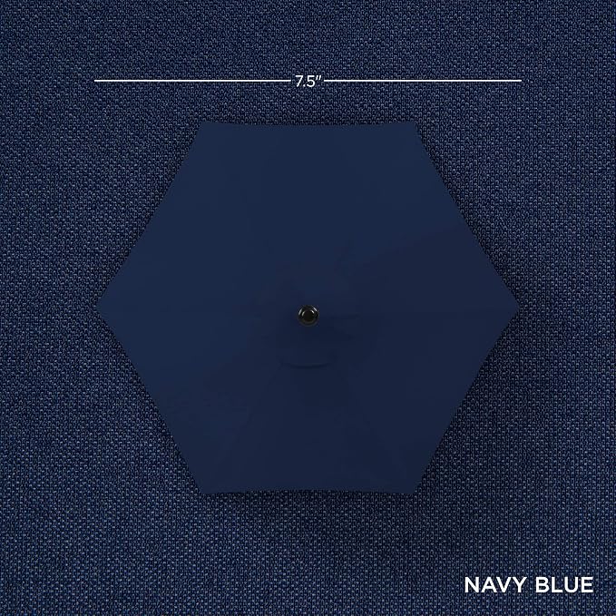 Best Choice Products 7.5ft Solar Umbrella LED Lighted Patio Umbrella, Table - Image 4