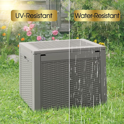 29 Gallon Outdoor Storage Box, Resin Deck Boxes Indoor and outdoor, Waterproof - Image 3