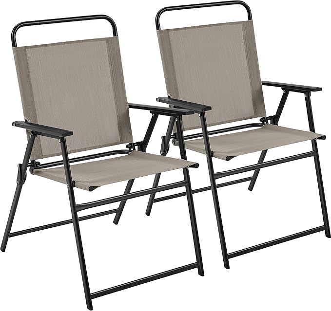 Yaheetech Outdoor Chairs Set of 2, Folding Patio Chairs by Unknown