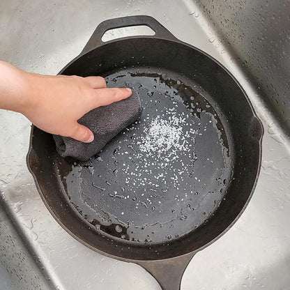 CARON & DOUCET - Ultimate Cast Iron Set: Seasoning Oil, Cleaning Soap & Restoring Scrub | 100% Plant-Based & Best for Cleaning Care, Washing, Restoring & Seasoning Skillets, Pans & Grills!