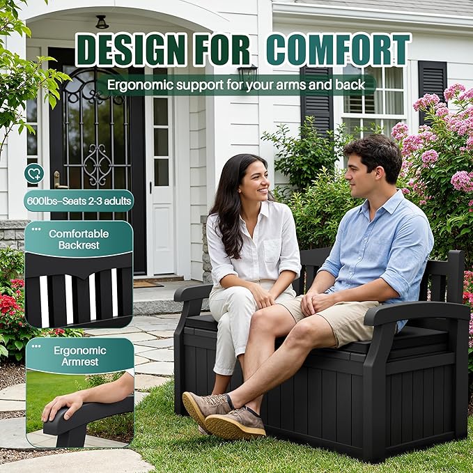 Devoko 80 Gallon Storage Bench - Image 4