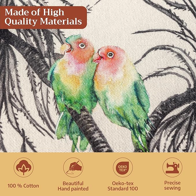 Maison d' Hermine Table Cloth Rectangle Table 100% Cotton 60 x 108 Inches Fall Tablecloth Reusable Everyday Use for Thanksgiving Christmas Decorations Dining Farmhouse Party (Amazonia)