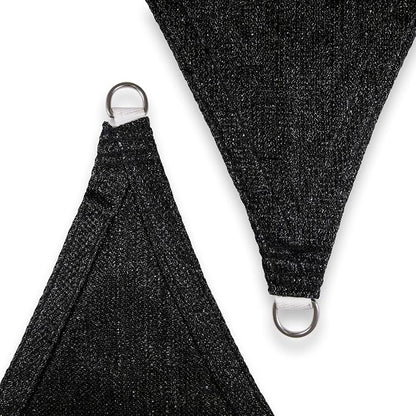 Amgo Custom Size 5' x 5' x 7.1' Black Right Triangle Sun Shade Sail UPF50+ - Image 8