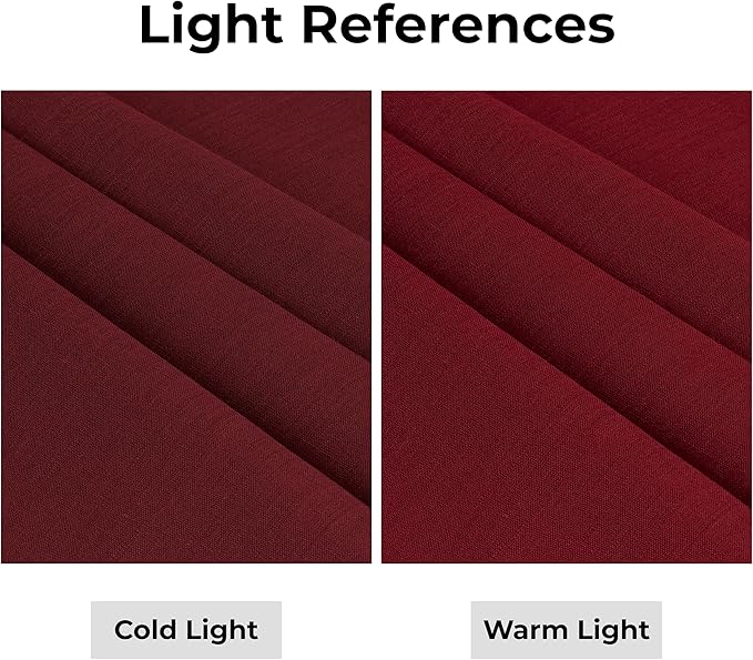 D'Moksha Homes Linen Dark Red Table Runner 108 Inches Long - 100% Pure Linen Dining Table Runner 14 x 108 Inch for Valentines, Holiday - Machine Washable