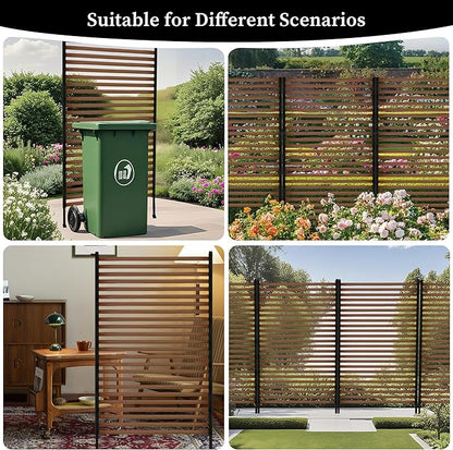 Outdoor Privacy Screens, 3.28FT X 6FT Decorative Privacy Fence Panels for Patio, Backyard and Garden