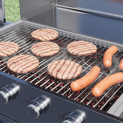 17" Cooking Grates for Home Depot Nexgrill 720-0830H, 720-0830D, 720-0783E, 720-0783C, 17 Inches Stainless Steel Cooking Grids Grill Replacement Parts for Nexgrill 720-0888 720-0888N