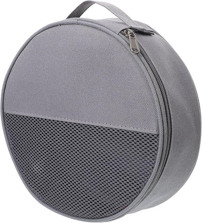 Outdoor Tableware Bag Round Mesh Camping Storage Organizer for Plates Bowls and Utensils Portable Cooking Cookware Carrying Case 8.66X8.66X2.36 Inches