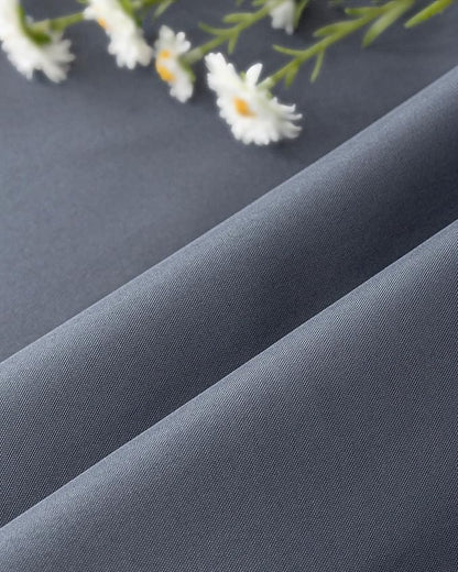 Windproof Outdoor Curtains for Patio Waterproof 4 Pcs 54x108 In Grey | Grommet - Image 8