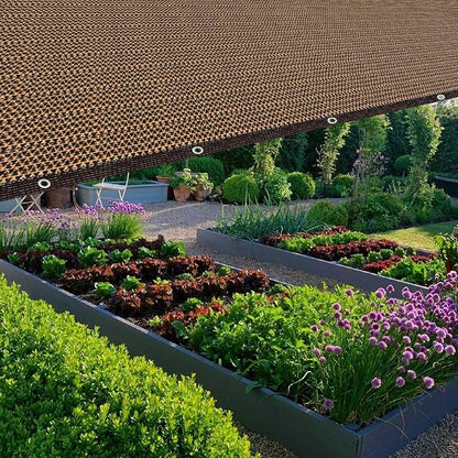Coffee Shade Cloth 80%, Mesh Tarp - Image 4