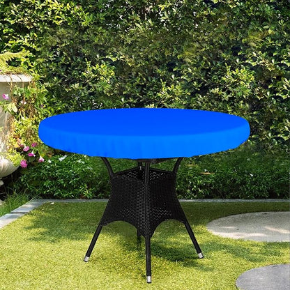 Covers & All Round Table Top Cover, 18 Oz Heavy Duty Waterproof UV & Weather Resistant Patio Table Cover, Outdoor Table Cover for Patio Outdoor Furniture & Coffee Table (30" Dia x 4” H Inches, Blue)