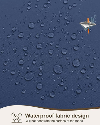 Outdoor Curtains for Patio Waterproof Rod Pocket 4 Pcs 54x84 Inch Navy | - Image 5