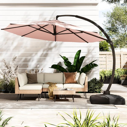 11FT All Aluminum Cantilever Patio Umbrella by ENSTVER