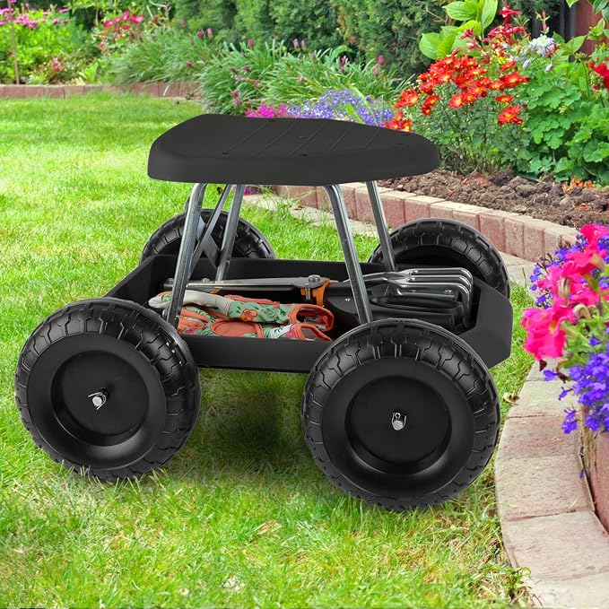 Pure Garden Rolling Garden Seat - Image 7