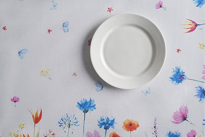 Maison d' Hermine Table Cloth Rectangle Table 100% Cotton 60 x 120 Inches Tablecloth Reusable for Dining Room, Farmhouse, Home, Party, Festive & Wedding Spring Summer - Flower in The Field
