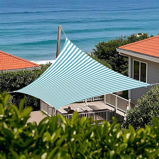 Tronssien Rectangle 12'x16' Sun Shade Sail,95% UV Blockage Canopy Awning for Outdoor Patio and Garden, Yard Activities